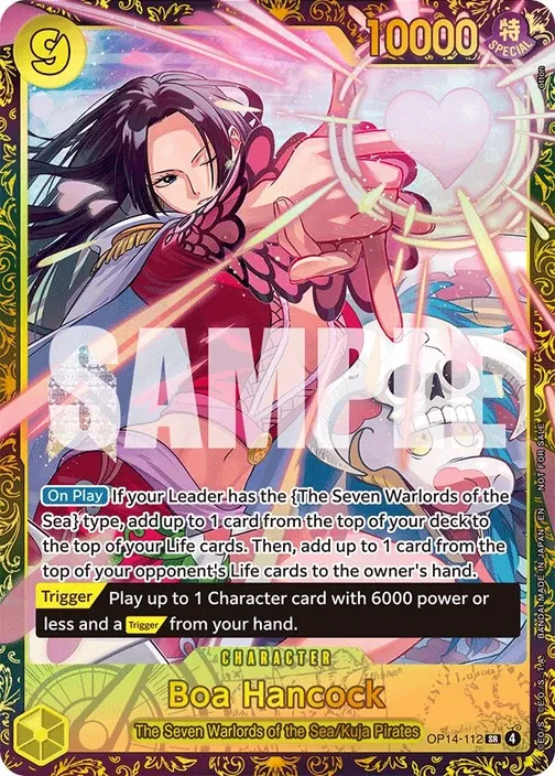 Carte One Piece anglaise OP14-112 Boa Hancock