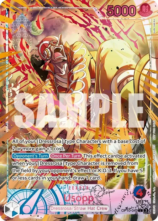 Carte One Piece anglaise OP10-042 Usopp