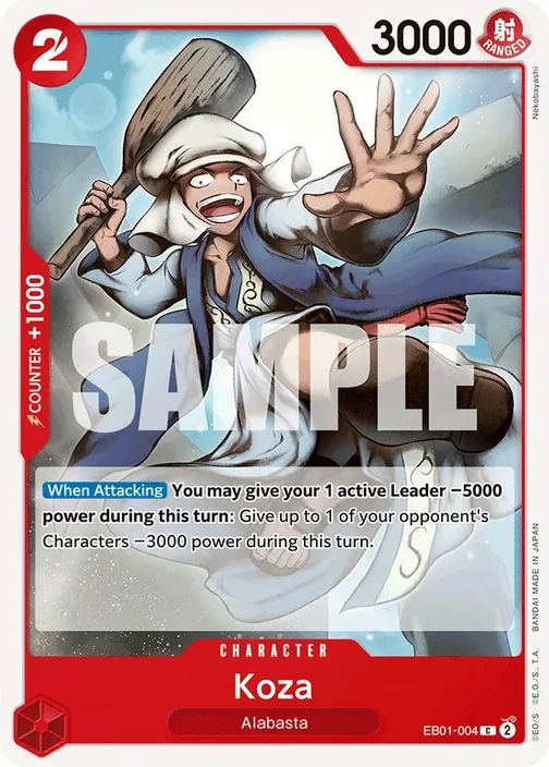 Carte One Piece anglaise EB01-004 Koza