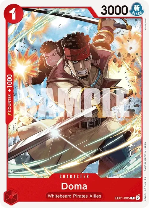 Carte One Piece anglaise EB01-005 Doma