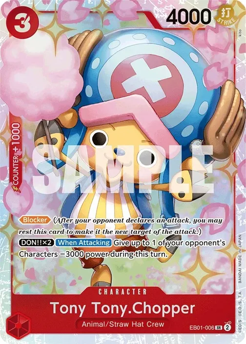 Carte One Piece anglaise EB01-006 Tony Tony.Chopper
