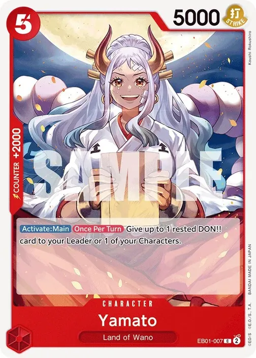Carte One Piece anglaise EB01-007 Yamato