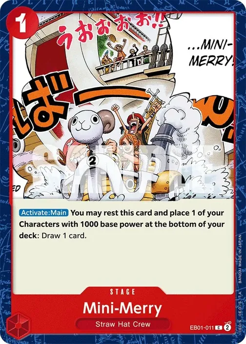 Carte One Piece anglaise EB01-011 Mini-Merry