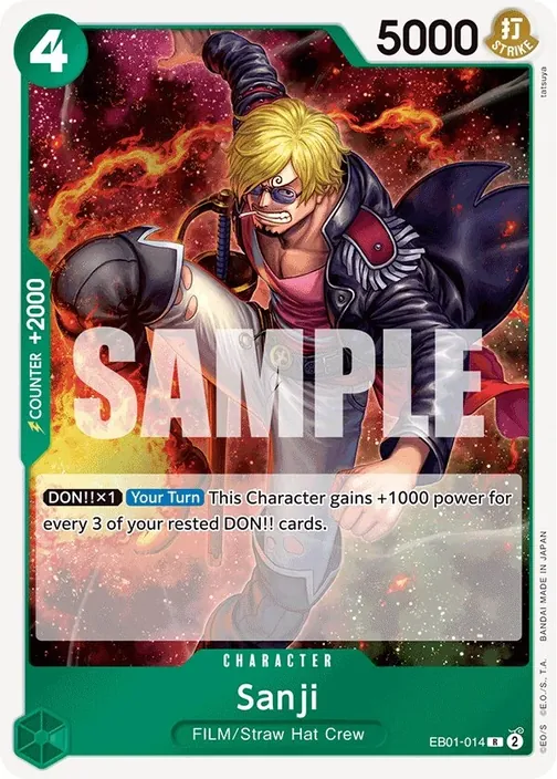 Carte One Piece anglaise EB01-014 Sanji
