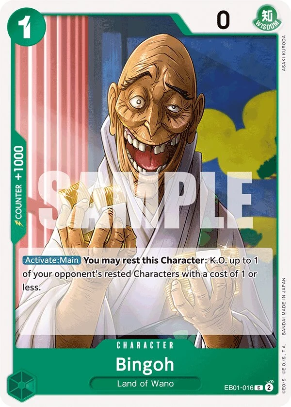 Carte One Piece anglaise Bingoh EB01-016 C