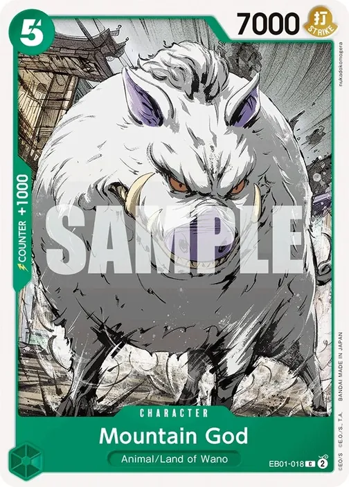 Carte One Piece anglaise EB01-018 Mountain God