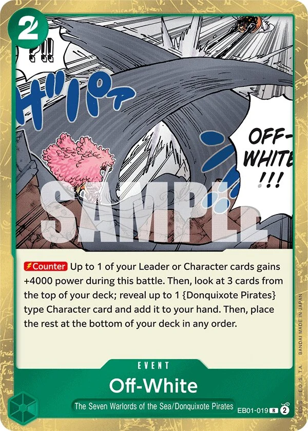 Carte One Piece anglaise Off-White EB01-019 R