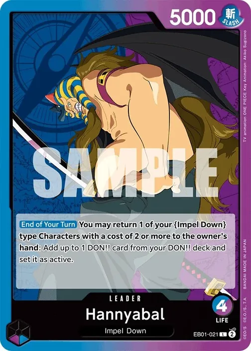 Carte One Piece anglaise EB01-021 Hannyabal