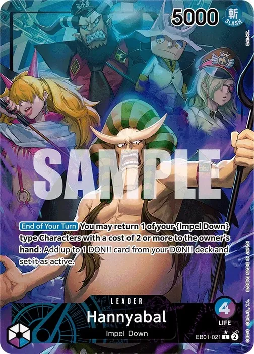 Carte One Piece anglaise EB01-021 Hannyabal (version 2)