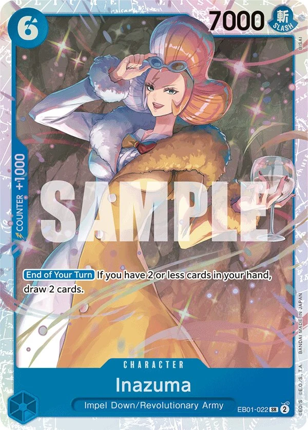 Carte One Piece anglaise Inazuma EB01-022 SR