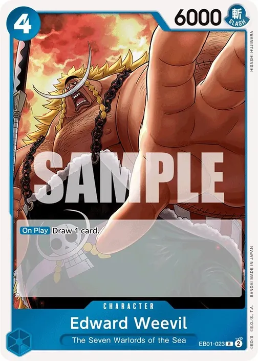 Carte One Piece anglaise EB01-023 Edward Weevil