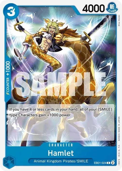 Carte One Piece anglaise EB01-024 Hamlet