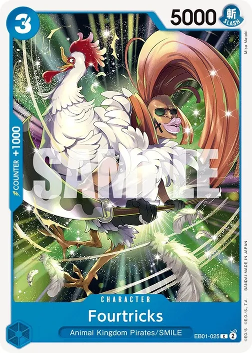 Carte One Piece anglaise EB01-025 Fourtricks