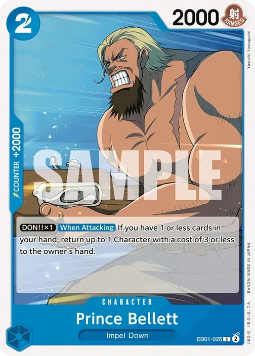 Carte One Piece anglaise EB01-026 Prince Bellett