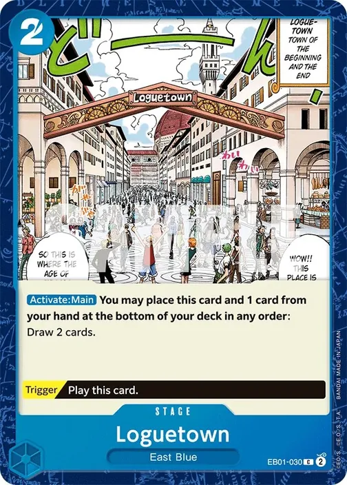 Carte One Piece anglaise EB01-030 Loguetown