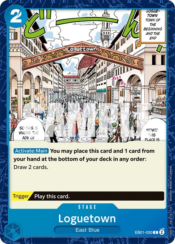 Carte One Piece anglaise Loguetown EB01-030 C