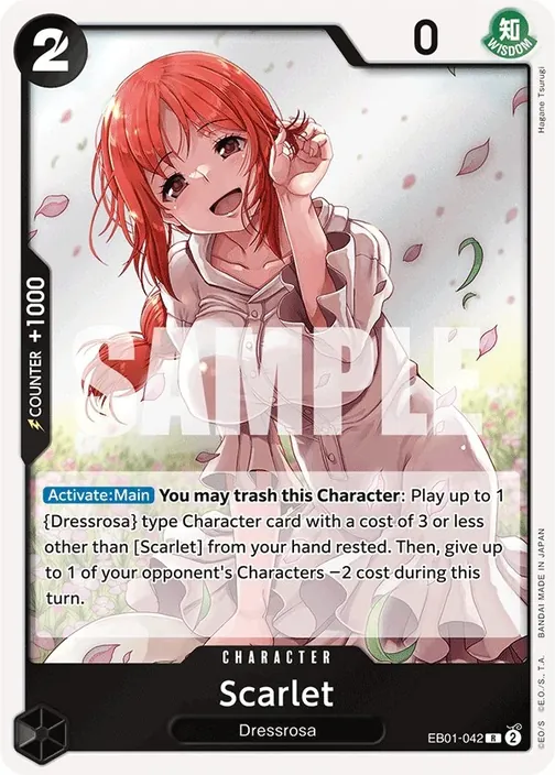 Carte One Piece anglaise EB01-042 Scarlet