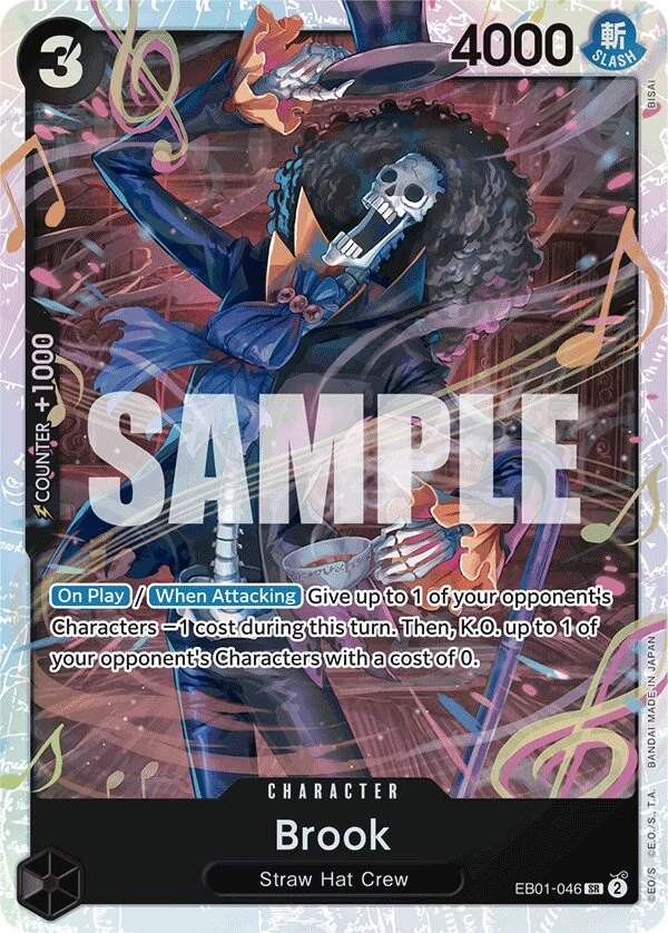 Carte One Piece anglaise Brook EB01-046 SR