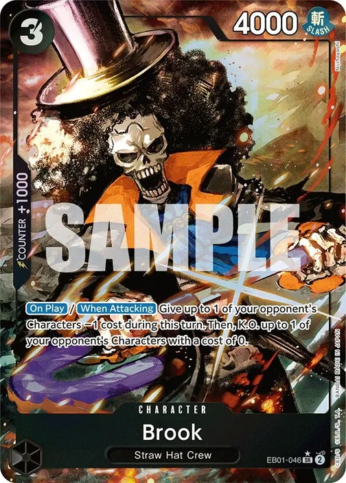 Carte One Piece anglaise EB01-046 Brook (version 2)
