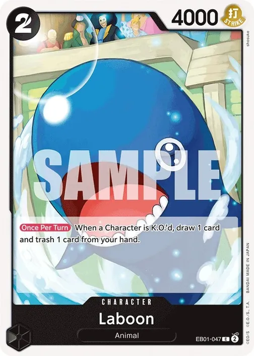 Carte One Piece anglaise EB01-047 Laboon