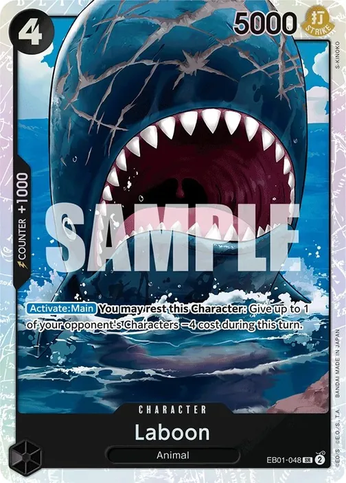 Carte One Piece anglaise EB01-048 Laboon