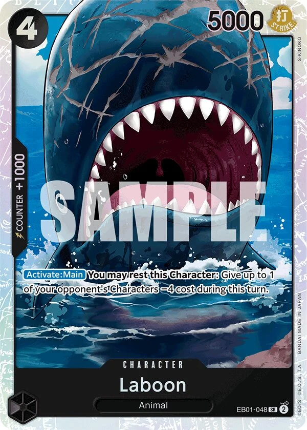 Carte One Piece anglaise Laboon EB01-048 SR