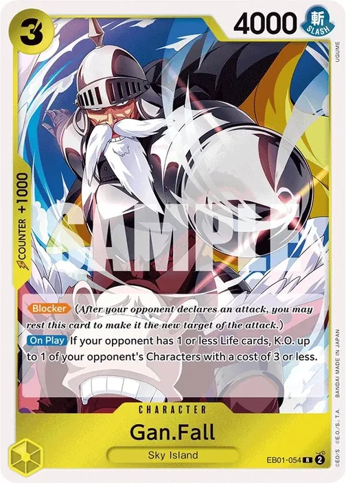 Carte One Piece anglaise EB01-054 Gan.Fall