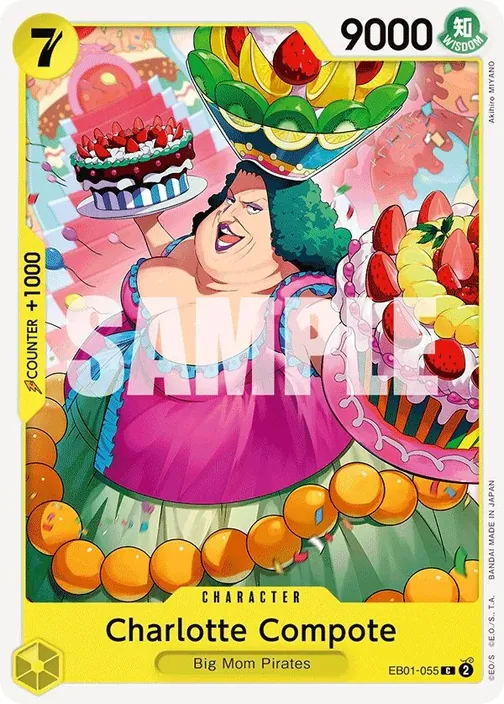Carte One Piece anglaise EB01-055 Charlotte Compote