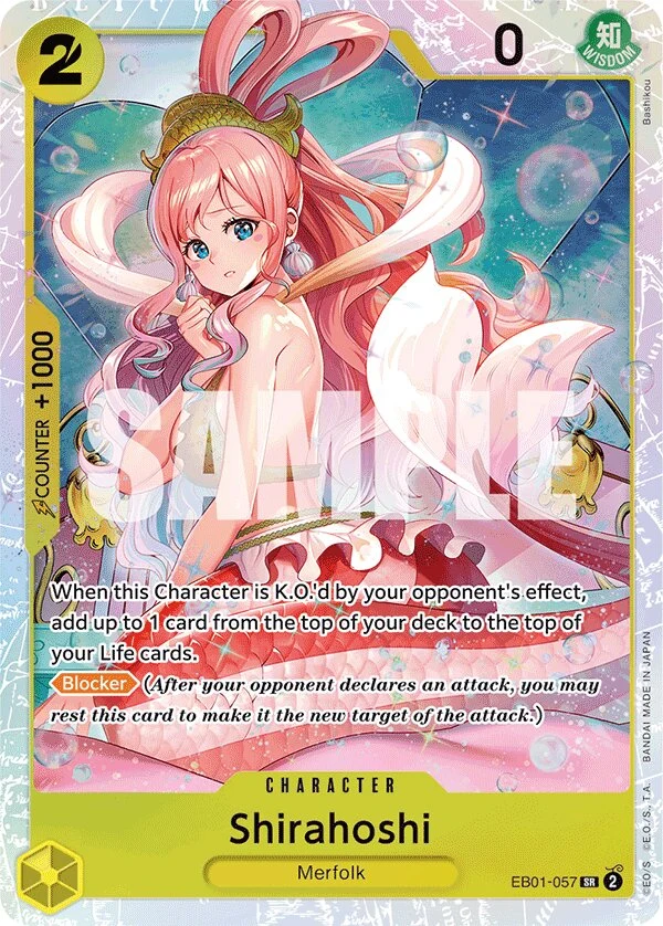 Carte One Piece anglaise Shirahoshi EB01-057 SR