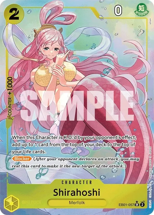 Carte One Piece anglaise EB01-057 Shirahoshi (version 2)