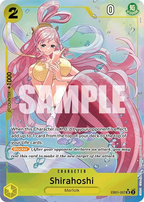 Carte One Piece anglaise Shirahoshi EB01-057 SR