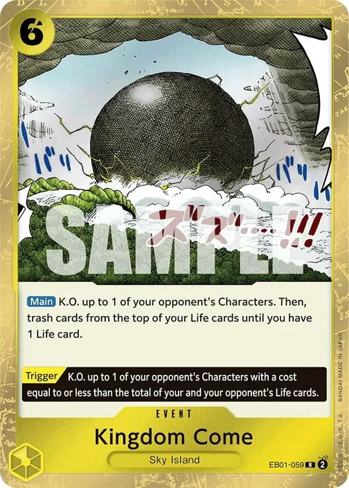 Carte One Piece anglaise EB01-059 Kingdom Come