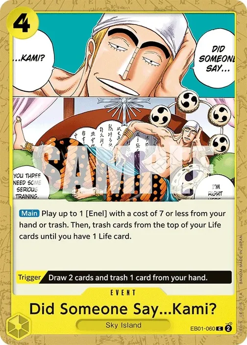 Carte One Piece anglaise EB01-060 Did Someone Say...Kami?