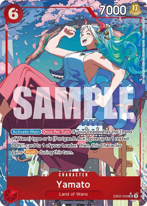 Carte One Piece anglaise Yamato EB02-006 SR