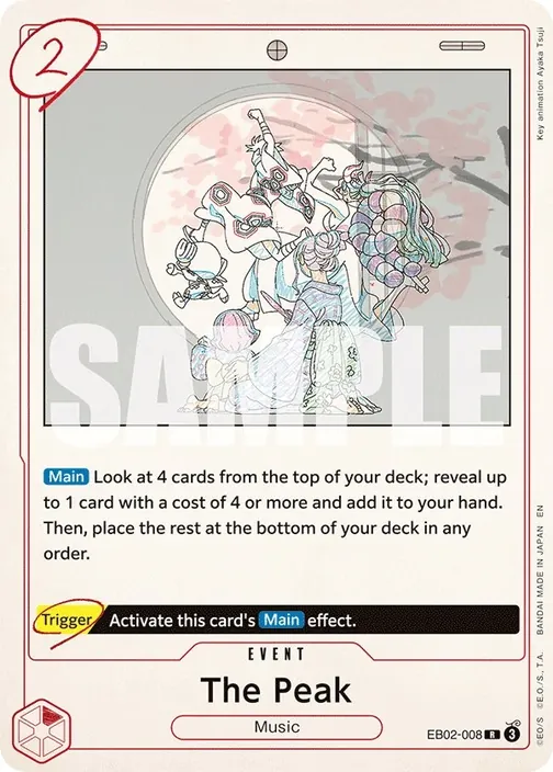 Carte One Piece anglaise EB02-008 The Peak