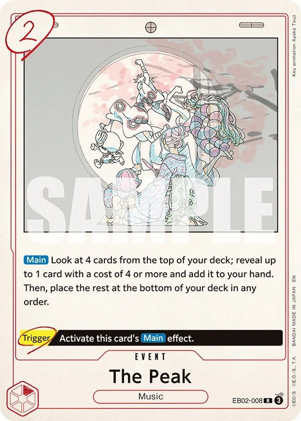 Carte One Piece anglaise The Peak EB02-008 R