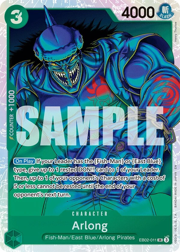 Carte One Piece anglaise Arlong EB02-011 SR