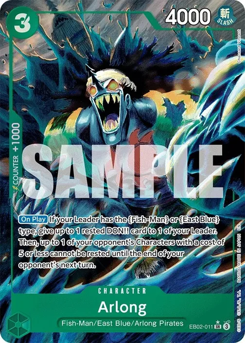 Carte One Piece anglaise EB02-011 Arlong (version 2)