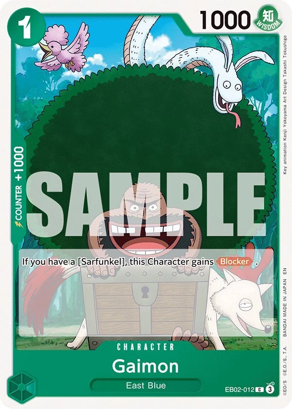 Carte One Piece anglaise Gaimon EB02-012 C