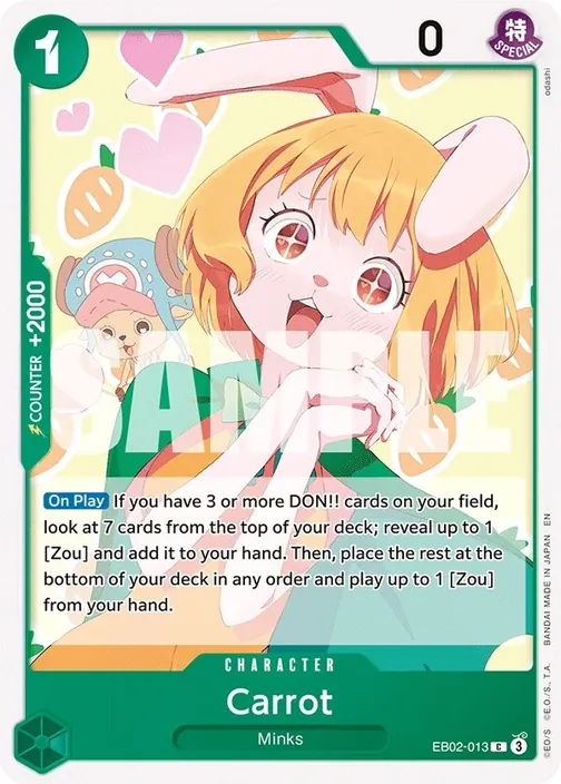 Carte One Piece anglaise EB02-013 Carrot