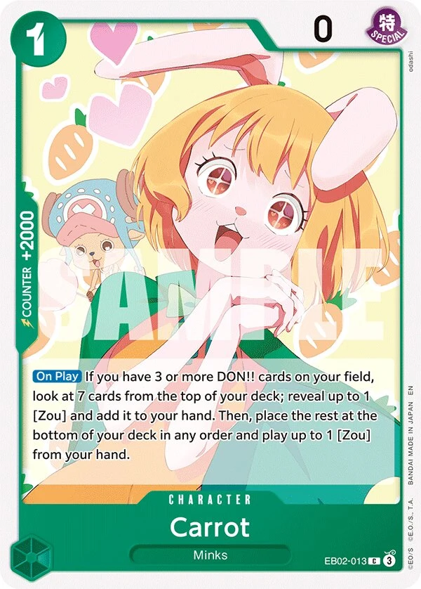 Carte One Piece anglaise Carrot EB02-013 C