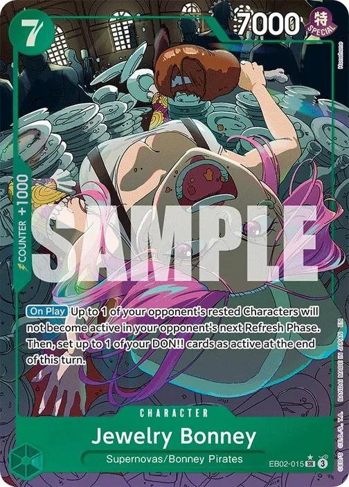 Carte One Piece anglaise EB02-015 Jewelry Bonney (version 2)