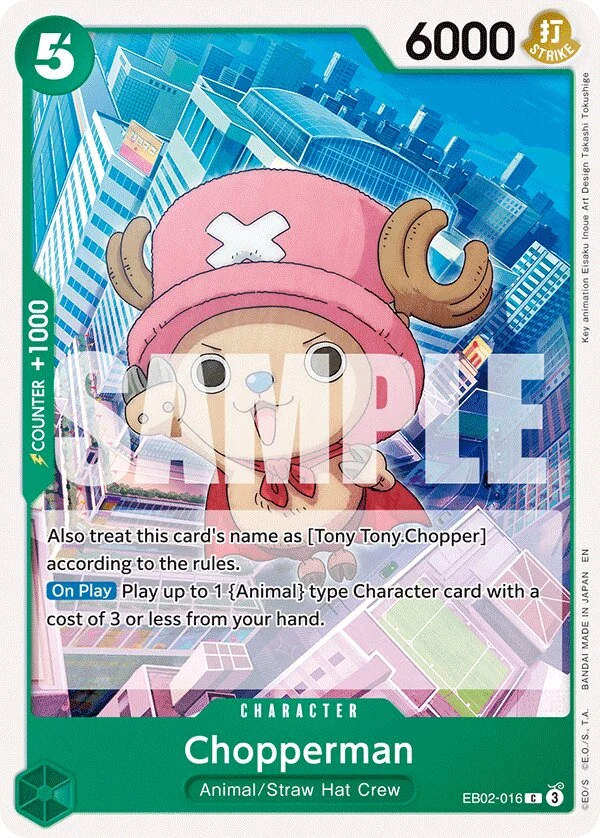 Carte One Piece anglaise Chopperman EB02-016 C