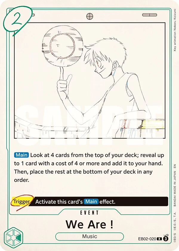 Carte One Piece anglaise We Are! EB02-020 R