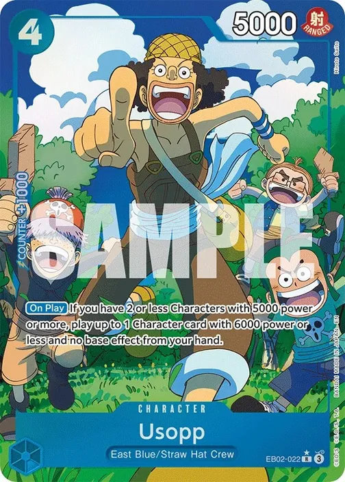 Carte One Piece anglaise EB02-022 Usopp (version 2)