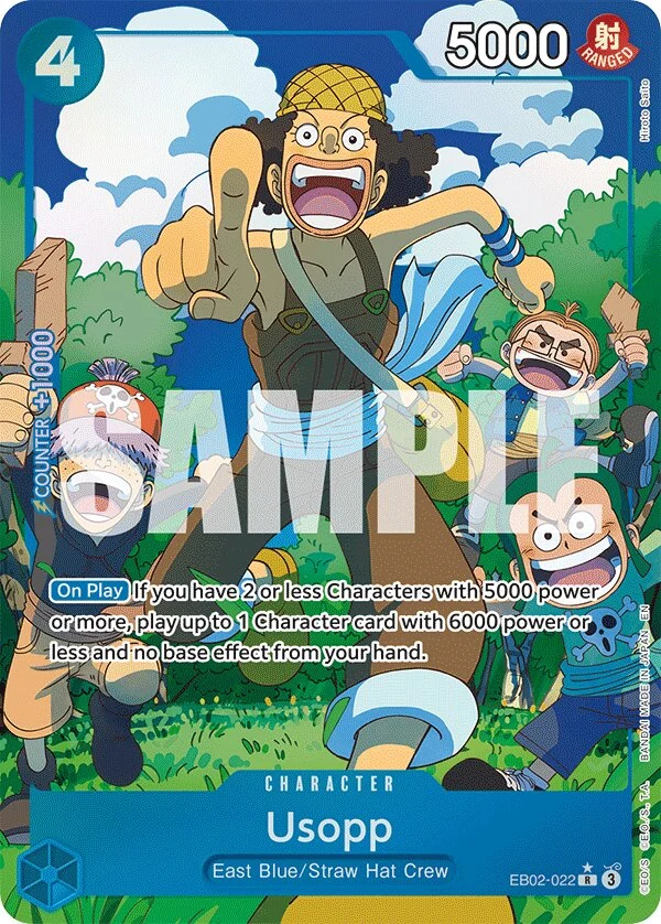 Carte One Piece anglaise Usopp EB02-022 R