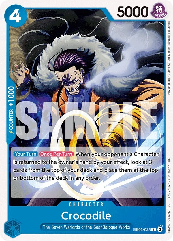 Carte One Piece anglaise Crocodile EB02-023 C