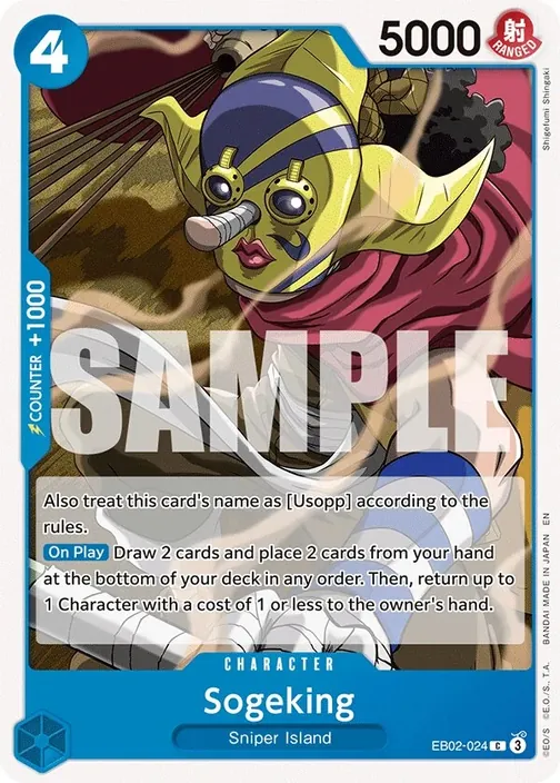 Carte One Piece anglaise EB02-024 Sogeking