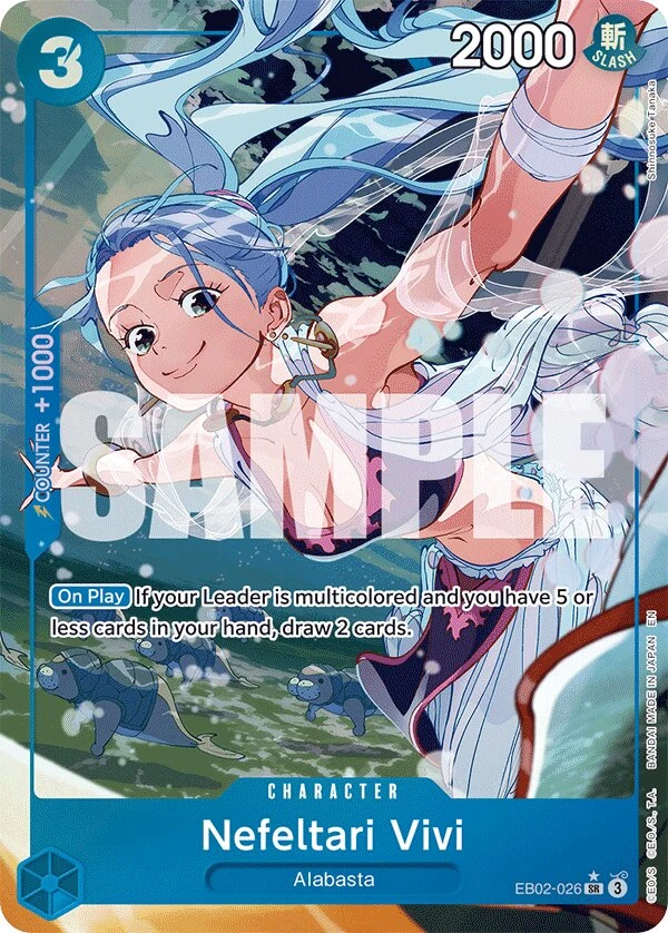 Carte One Piece anglaise Nefeltari Vivi EB02-026 SR