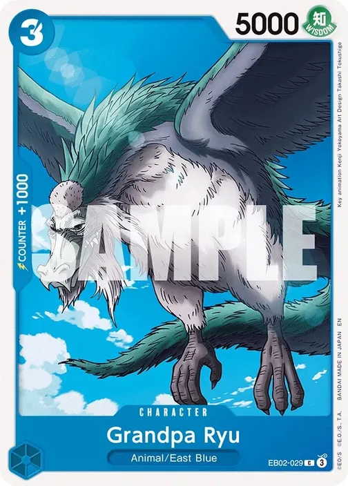 Carte One Piece anglaise EB02-029 Grandpa Ryu